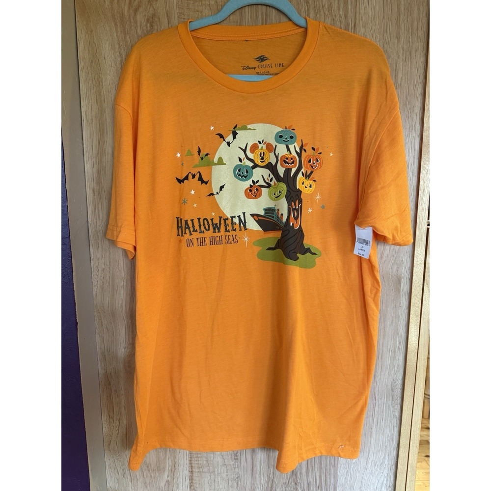 Disney Cruise Line Halloween On The High Seas T-shirt DCL Large 2025 Black NWT